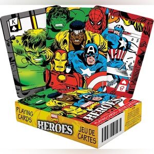 New Officially Licensed Marvel Comics Heroes Playing Cards Set